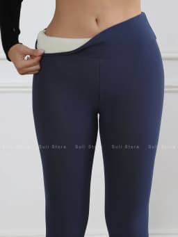 Fleece Women Leggings Thick Flared Pants High-Waisted Thermal Tights Tummy Control Winter Warm Legging Casual Wear
