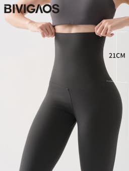 BIVIGAOS Ultra High Waist Sharkskin Yoga Leggings Women Tight Elastic Spring Butt Lifting Shaping Sexy Sport Fitness Leggings