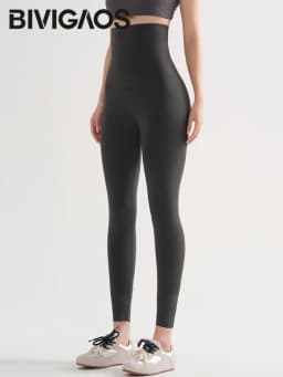 BIVIGAOS Ultra High Waist Sharkskin Yoga Leggings Women Tight Elastic Spring Butt Lifting Shaping Sexy Sport Fitness Leggings