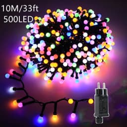 10M 5M DIY Round Ball Fairy String Lights EU Plug Outdoor Waterproof Christmas Garland Lights for Wedding Party Room Decor