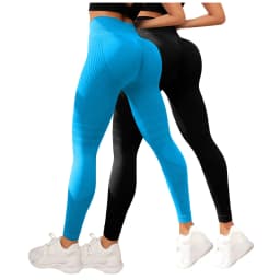 2pcs 3D Compression Leggings Cellulite Slimming Leggings Women High Waist Seamless Push Up Opaque Sport Pants For Yoga Fitness