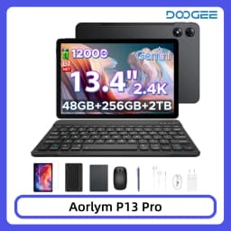 DOOGEE AORLYM P13 Pro Tablet 48GB+256GB Gemini AI 13.4" 2.4K 120Hz Display 12000mAh Large Battery UNISOC T7280 4G Dual SIM Widevine L1 Android 16 Smart Pad