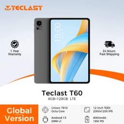 Teclast T60 12 inch 2K Tablet Android 13 8GB+8GB RAM 256GB ROM T616 octa-core 8000mAh 18W PD Fast Charging 4G VoLTE GPS Tablets