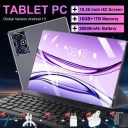 5G Global Version Pad 10.36 Inch Android 13 16GB+1TB 16MP+32MP 20000mAh WPS+5G WiFi Bluetooth Dual SIM Phone Call Tablet