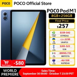 Newest POCO PAD M1 Global version Tablet Snapdragon 7s Gen 4 12.1" 120Hz 2.5K display 12000mAh 33W Fast charging Pad PC