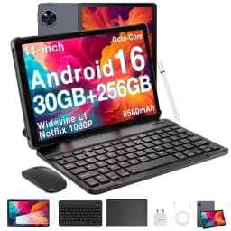 DOOGEE U11 Pro 2in1 PC Tablet 30GB(6+24) 256GB 11" 8580mAh Battery Dual Speakers Unisoc T7200 Android 16 Tablet Widevine L1