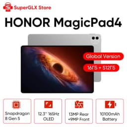 Original HONOR MagicPad 4 Global Version Tablet Snapdragon 8 Gen 5 12.3 Inches 165Hz OLED Display 10100mAh Battery Android 16