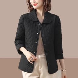 Mom's Outfit Splicing Together Winter Outwear Ladies Fashion Short ParkaTops Coat Spring Autumn Female Lingge Puffer Jacket