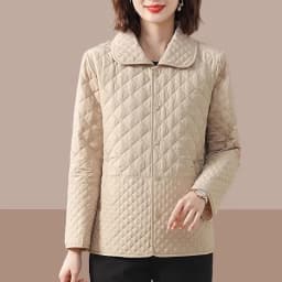 Mom's Outfit Splicing Together Winter Outwear Ladies Fashion Short ParkaTops Coat Spring Autumn Female Lingge Puffer Jacket