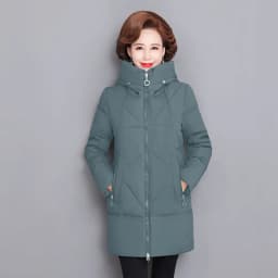 Hooded Thick Down Jacket Female 2025 New Middle Aged Mother Cotton Winter Coat Grandmother Wear Plus Size Long Parka Women 6XL