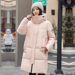 2026 New Winter Jacket Women Parka Fashion Hooded Thick Warm Long Down Cotton Coat Parkas Female Casual Outwear Overcoat Ladies