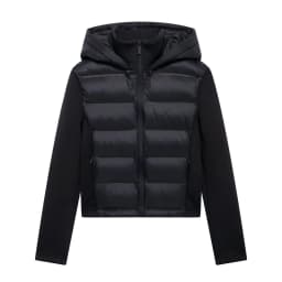 Autumn Winter New Women's Lightweight Warm Down Coat Long Sleeve Zipper Hooded Sports Padded Jacket