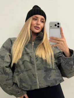 Street Printed Women's Thicken Coats Fashion Hooded Zipper Camouflage Thick Jacket Lady 2026 Autumn Winter Female Street Tops