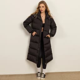 Women Long Coats Parkas Hooded Zipper Jackets Full Sleeve Thick Warm Y2k Streetwear Elegant Jacket Coat Autumn Winter 2026