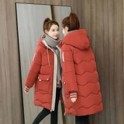 Winter Women Jacket Coats Long Parkas Female Down Cotton Hooded Overcoat Thick Warm Jackets Windproof Casual Student Coat 2026