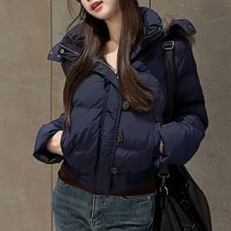 Casual Cropped Parkas Women Fashion Faux Fur Collar Hooded Puffy Coats Winter Warm Solid All Match Slim Long Sleeve Outwear Tops