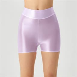 Sexy Women Stain Smooth Yoga Elasitc Shorts Oil Glossy Shiny Tight Casual Beachwear Fitness Short Safety Underwear