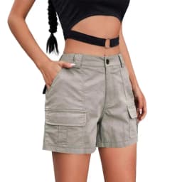 Breathable Summer Shorts for Women Stylish Women's Cargo Shorts with Pockets for Summer Hiking Outfits Knee Length Bermuda