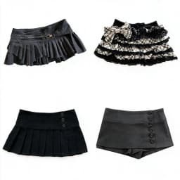 Y2K Gothic Mini Skirt Women Low Waist Pleated Plaid Lace Skirt Button Skort Punk Streetwear Preppy Club Outfits Sexy Short Skirt