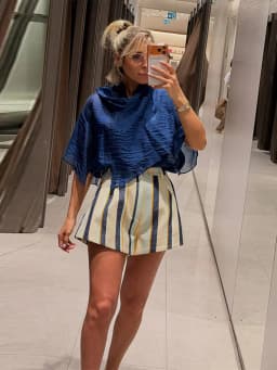 Fashion Women's Contrasting Striped Short Loose High Waisted Button All-match Mini Shorts 2026 Summer Lady Holiday Beach Clothes