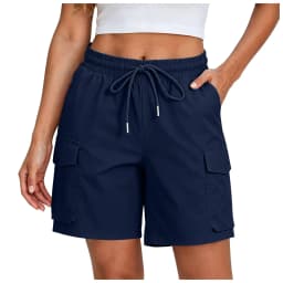 Summer Hiking Shorts Women Lightweight Breathable High Waist Short Pants Multi Pockets Outdoor Cargo Work Shorts Streetwear