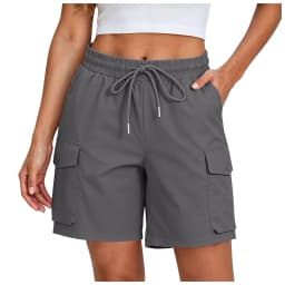 Summer Hiking Shorts Women Lightweight Breathable High Waist Short Pants Multi Pockets Outdoor Cargo Work Shorts Streetwear