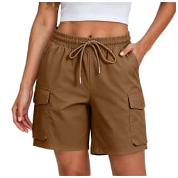 Summer Hiking Shorts Women Lightweight Breathable High Waist Short Pants Multi Pockets Outdoor Cargo Work Shorts Streetwear
