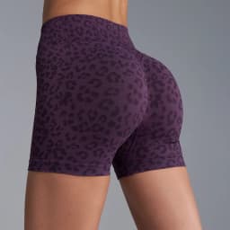 Women's High Waist Leopard Shorts Yoga Tights Casual Seamless Sporty Fitness Short Leggings Female Cycling Running Gym Shorts