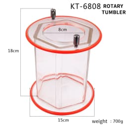 PHYHOO KT2000 KT-6808 Rotary Tumbler Cylinder Roller Jewelry Polisher Polishing Roll Barrel
