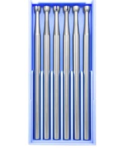 6pcs Alloy HSS steel Round cup bur jewelry making tools diamond setting burs Jewelry Making Burs Wire Rounder Bits Silver 6Piece
