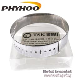 PHYHOO Metal Wrist Gauge Sizer Measuring Tools Wrist Scale Bracelet Gauge Bangle Gauge Metal Jewelry Making Tool