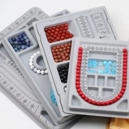 Flocked Bead Board Bracelet Necklace Beading Organizer Tray Design Measuring Tool for DIY Jewelry Making Craft Accessories