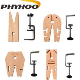 PHYHOO Wood Mini Table Clamp Small Bench Vice Jeweler Hobby Clamps DIY Mold Craft Repair Tool Portable Work Bench Screw Vise