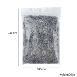 PHYHOO 200g Mini Pins Magnetic Tumbler Polisher Jewelry Polishing Needles Rotary Accessories Dia 0.3-0.5mm Media Stainless Steel