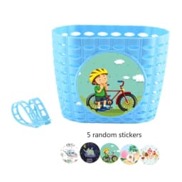 Adjusted Bike Basket Bicycles Handlebars Storage Bike Basket with Fastens Strap, Plastic Bicycles Front Basket for Kids