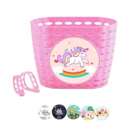 Adjusted Bike Basket Bicycles Handlebars Storage Bike Basket with Fastens Strap, Plastic Bicycles Front Basket for Kids