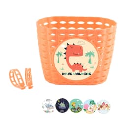 Adjusted Bike Basket Bicycles Handlebars Storage Bike Basket with Fastens Strap, Plastic Bicycles Front Basket for Kids