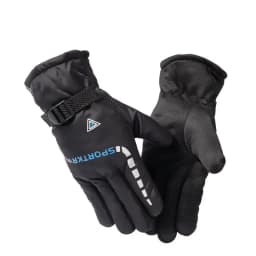 Winter Cycling Gloves Outdoor Waterproof Skiing Riding Hiking Motorcycle Warm Thickened Plush Gloves Unisex Thermal Sport Gloves