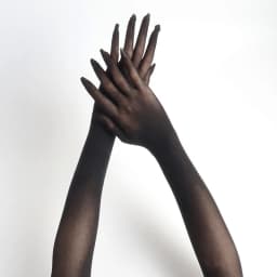 Solid Long Tube Stockings Tight Gloves Ultra-thin Five Finger Seamless Anti Hook Silk High Elasticity Transparent Etiquette Wome