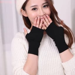 MERRILAMB Fashion Women's Cashmere Wool Blend Gloves Unisex Winter Knitted Mittens Warm Solid Knitwear Wrist Gloves