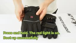 Electric Heated Gloves Motorcycle Winter Moto Heated Gloves Warm Waterproof Rechargeable Heating Thermal Gloves For Snowmobile
