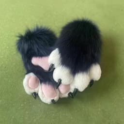 Claw Gloves Finished Furry Costume Plush Hand Covers Animal Paw Themed Cosplay Props in Stock Self Designed