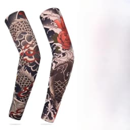 Ice Silk Arm Sleeve Tattoo Protection Breathable Sunscreen Long Gloves Men's Lightweight Comfortable Moisture Wicking