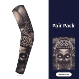Ice Silk Arm Sleeve Tattoo Protection Breathable Sunscreen Long Gloves Men's Lightweight Comfortable Moisture Wicking