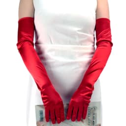Women Quality Fashion Satin Gloves Adult Black White Burgundy Opera Stretch Finger Long Gloves Evening Party Prom Costume Mitten