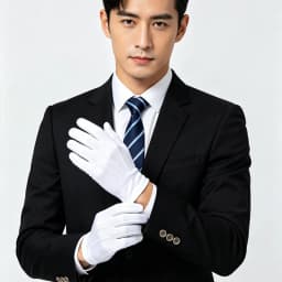 Summer Three Tendon Spandex White Gloves for Men and Women, Short and Thin, Breathable, Ceremonial, Command, Emcee, Driving Gloves