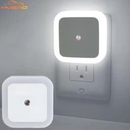 Wireless Sensor LED Night Light EU Plug Mini Square Nights Lights For Baby Children Living Room Bedroom Corridor Lighting Lamp
