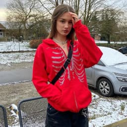 Women Hoodies Harajuku Y2k Hoodie Zip Up Loose Oversized Sweatshirts Fall Casual Solid Color Long Sleeve Hooded Sweatshirt Coats
