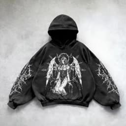 Purple inferno dragon hoodies women oversized new tops vintage goth sweatshirt goth streetwear women gothic y2k clothes