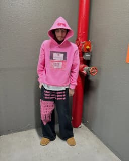 Harajuku Trendy Sportswear Pink 3DS Hoodies Women Mens Streetwear Tape Mark Hot Sell Sweatshirts Zip Up Hoodie Y2k Tops